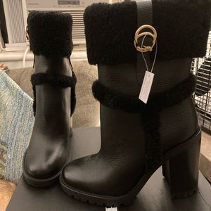 Coach Harlie Leather Booti.